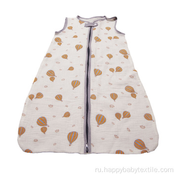 Детский хлопковой муслиновый спальный мешок